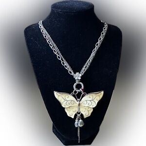 Butterfly statement necklace